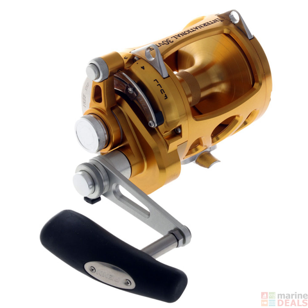 Buy PENN International 30 VISW 2 Speed Game Reel Gold Online At Marine