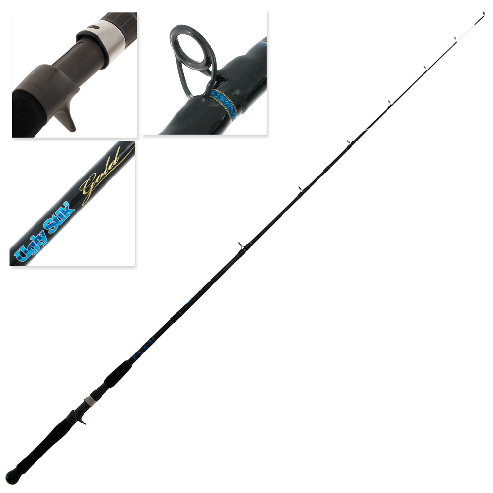 Buy Ugly Stik Gold Travel Baitcaster Rod 5ft 10in 610kg 3pc online at