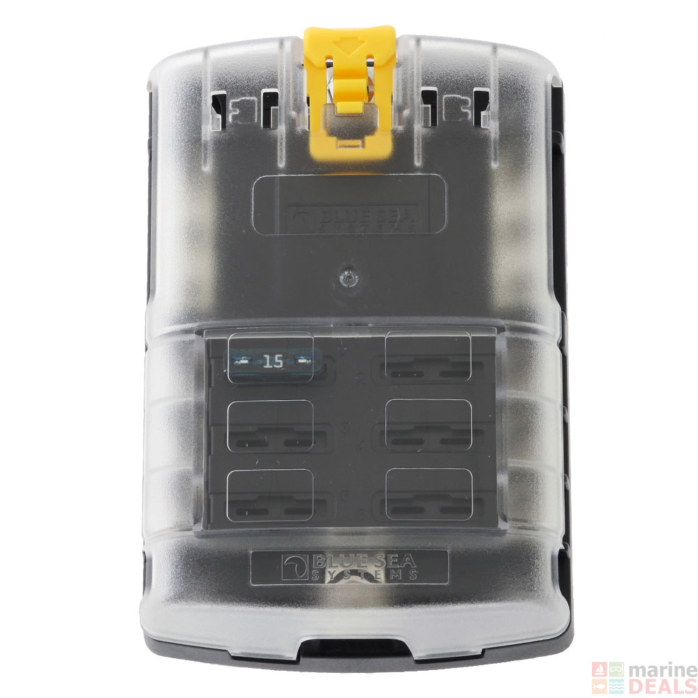 Buy Blue Sea ST Blade Fuse Block 6 Circuits with Negative Bus and