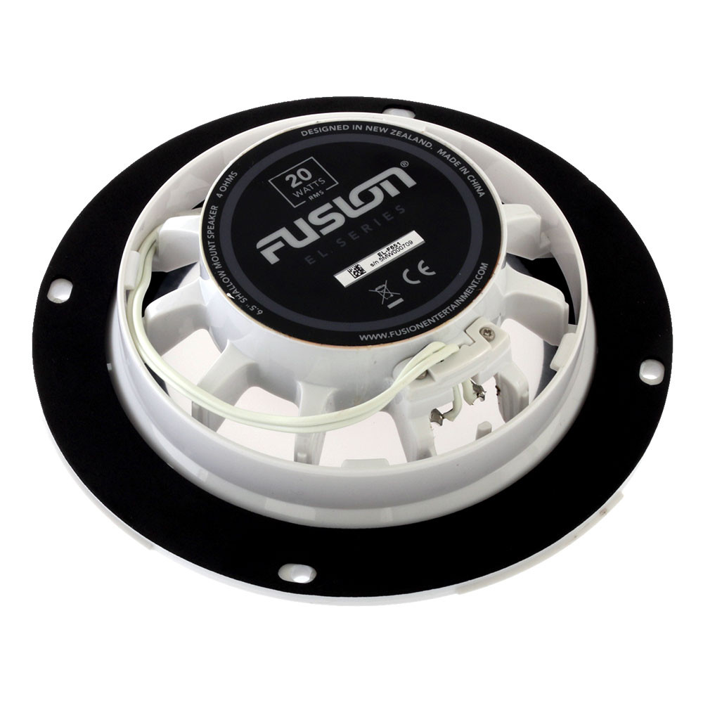 Buy Fusion EL Series Shallow Mount Marine Speakers 6.5in 80W Black online at