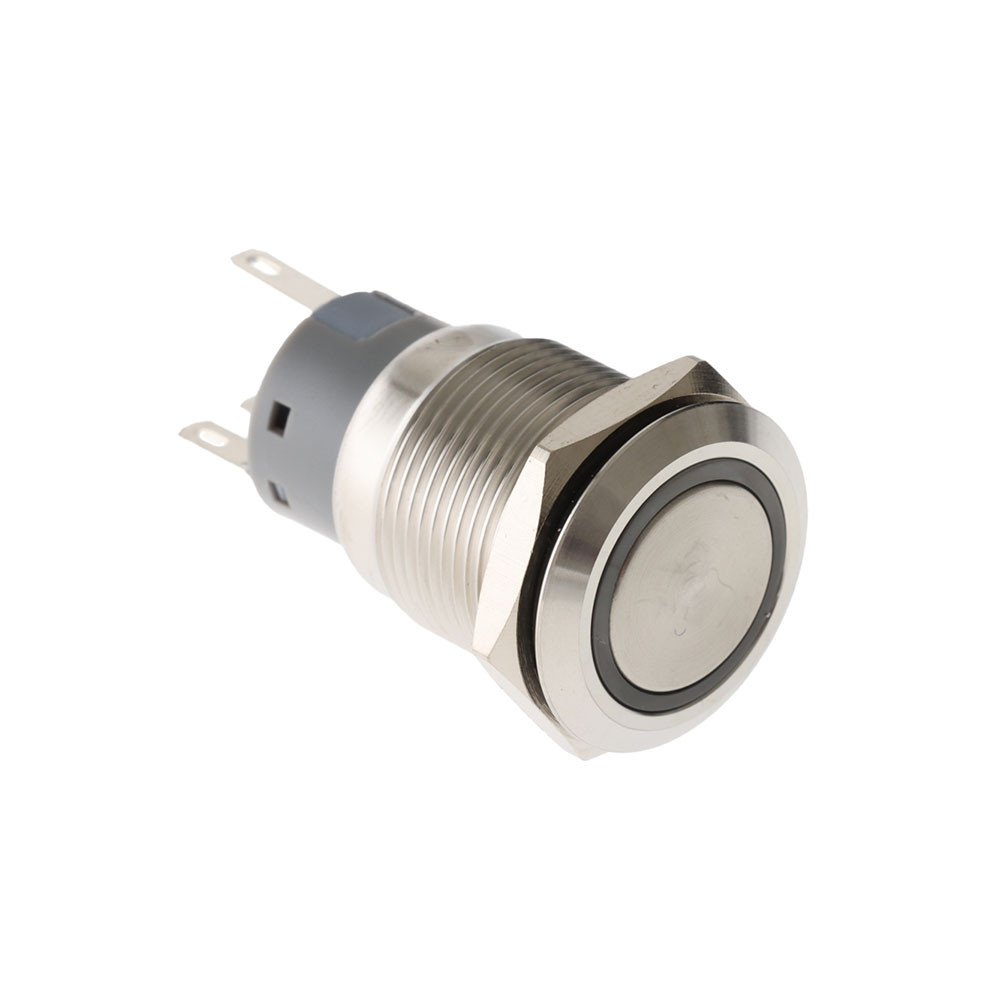 BEP Push-Button Switch 12V Momentary On/Off - Red LED [80-511-0002-00]
