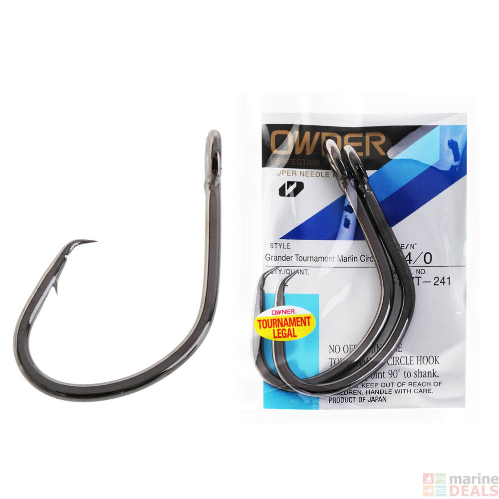 Buy Owner Grander Tournament Marlin Circle Hooks 14/0 Qty 2 online at ...