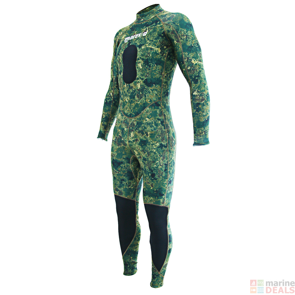 Mares Phantom 5mm Steamer Spearfishing Wetsuit Camo Green - Wetsuits ...