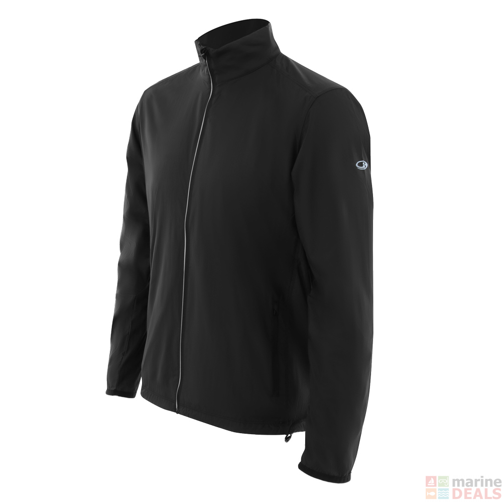 Buy Icebreaker Mens Cool-Lite Incline Windbreaker Jacket Black XL ...