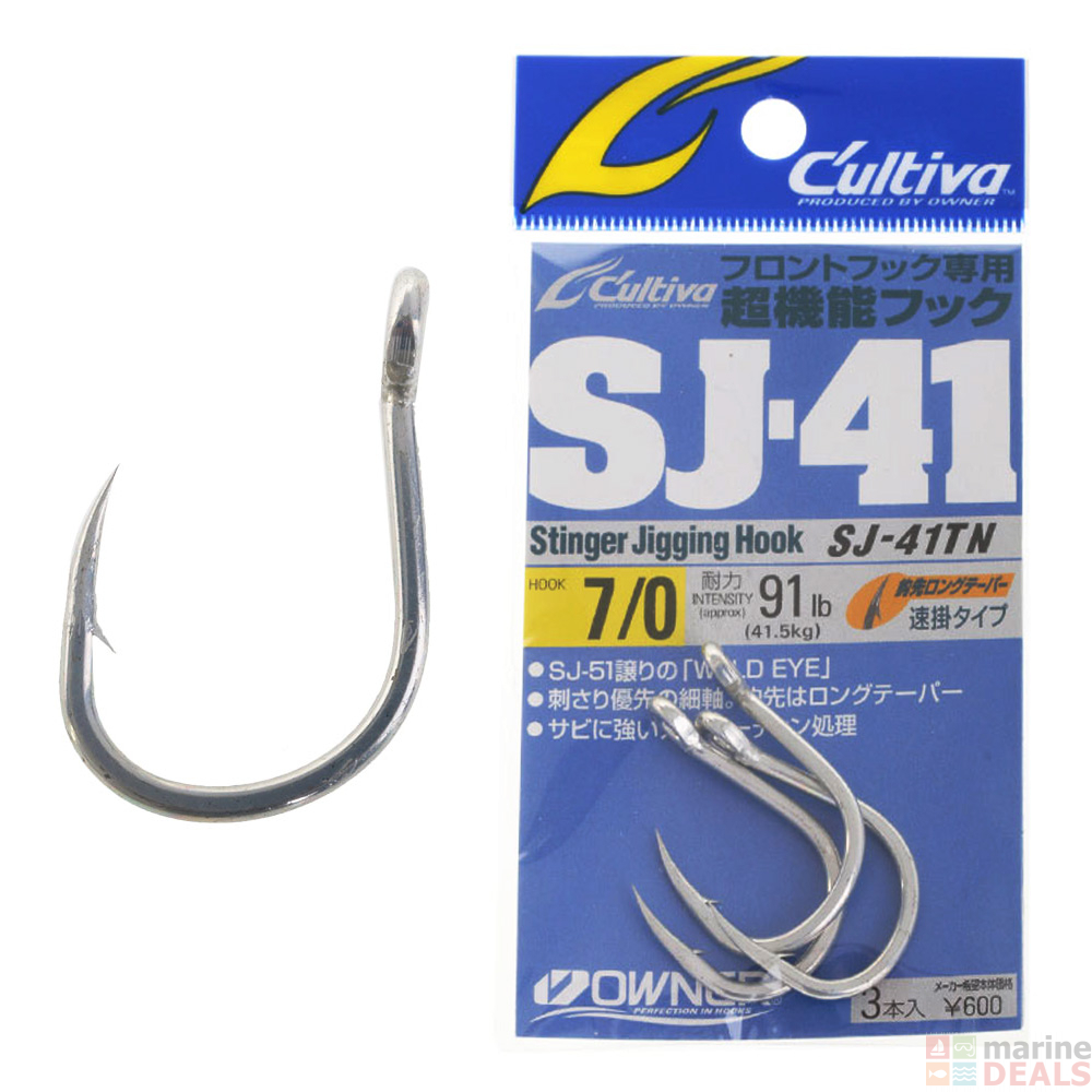 Buy Owner Cultiva SJ-41 Stinger Jigging Hooks 7/0 Qty 3 online at ...