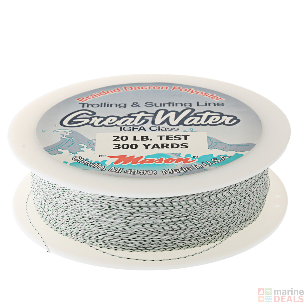 Buy Dacron IGFA Braided Fishing Line 20kg x 300m online at MarineDeals