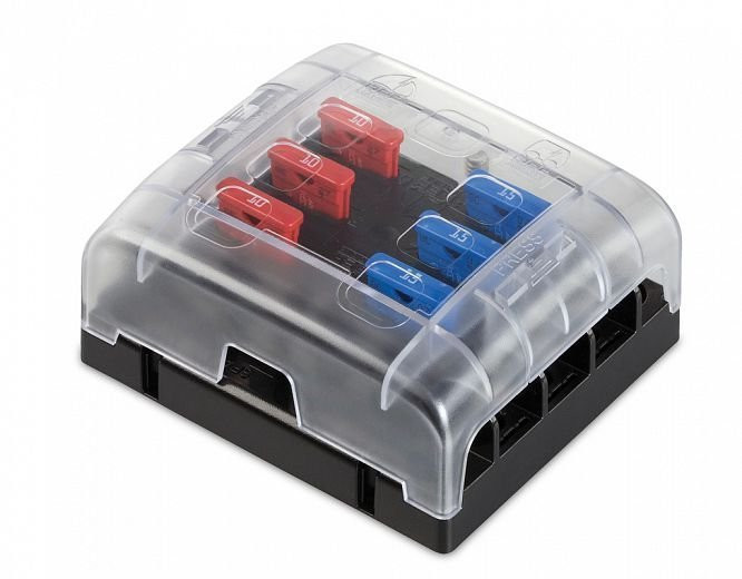 Buy Hella Marine Blade Fuse Box 6 Fuses with Input Stud online at