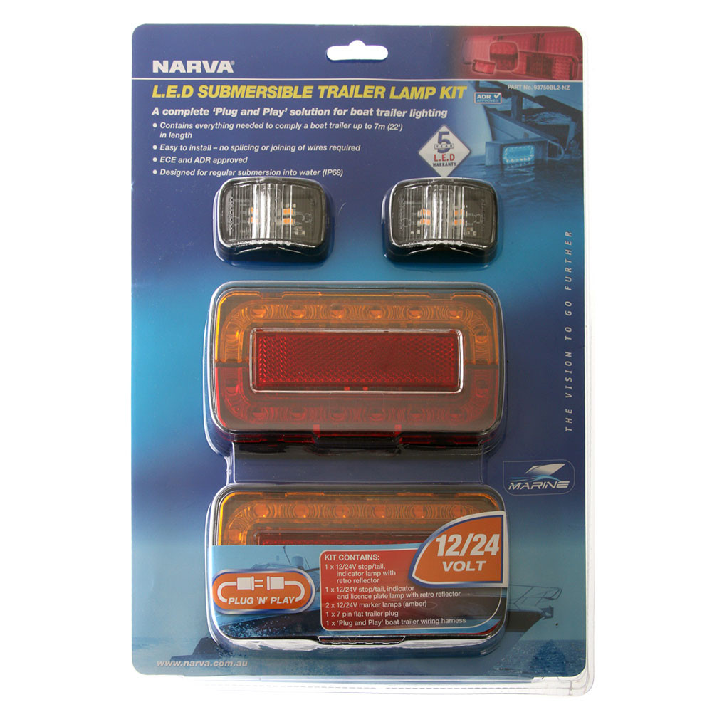 Buy NARVA Model 37 LED Plug and Play Submersible Trailer Lamp Kit Multi