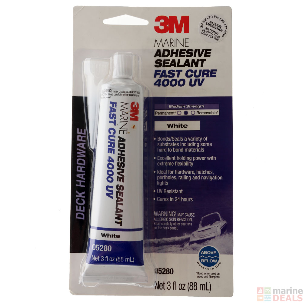 Buy 3M Marine Adhesive Sealant 4000 UV 88ml Tube online at MarineDeals