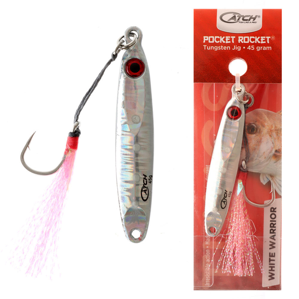 Buy Catch Pocket Rocket Tungsten Micro Jig 45g White Warrior online at