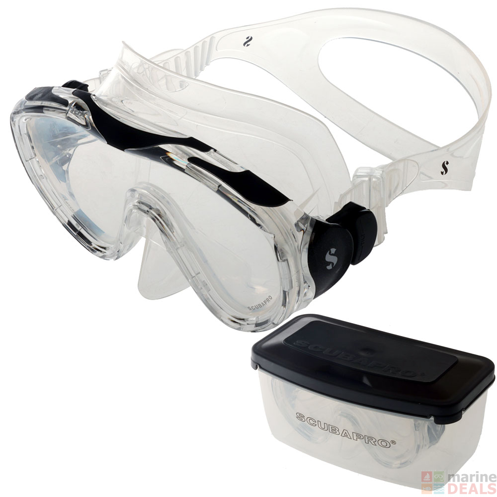 Buy Scubapro Flux Single Lens Dive Mask Clear/Clear online at Marine