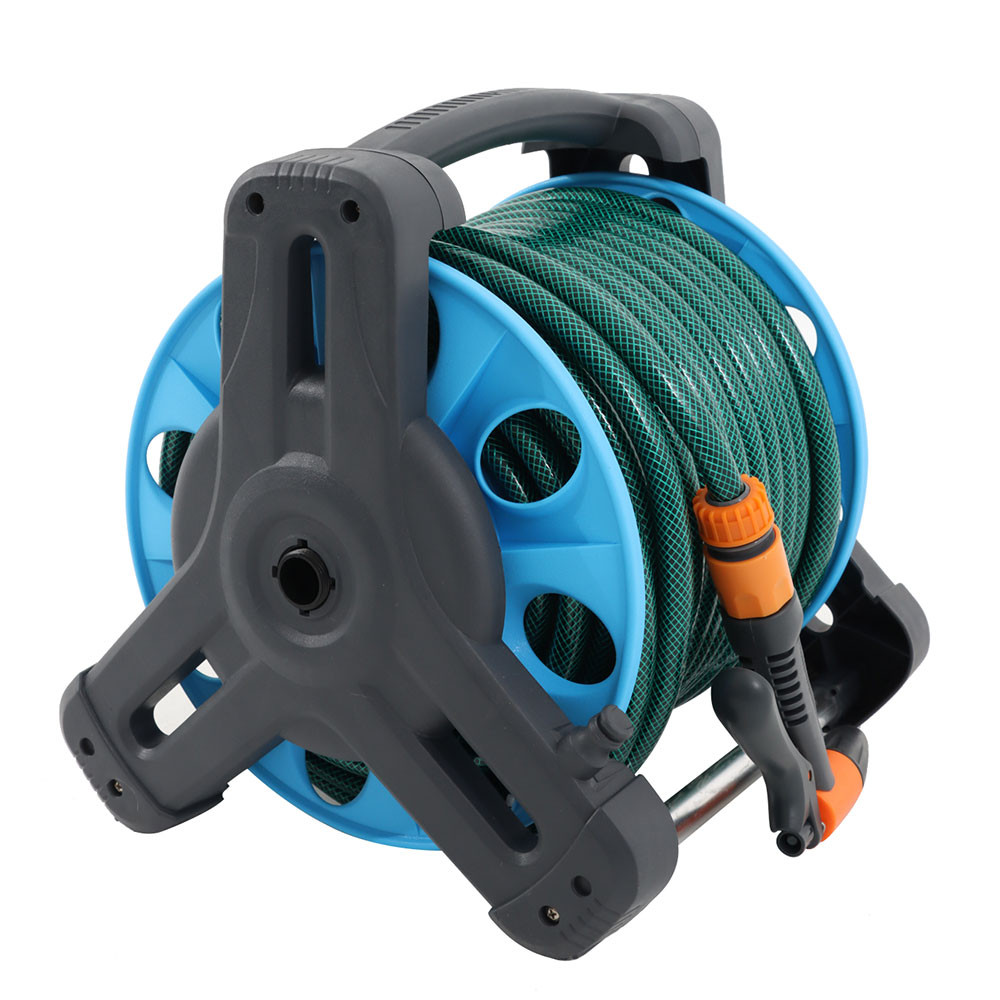 Buy Reinforced Flexible Garden Hose 40m with Hand Reel and Trigger