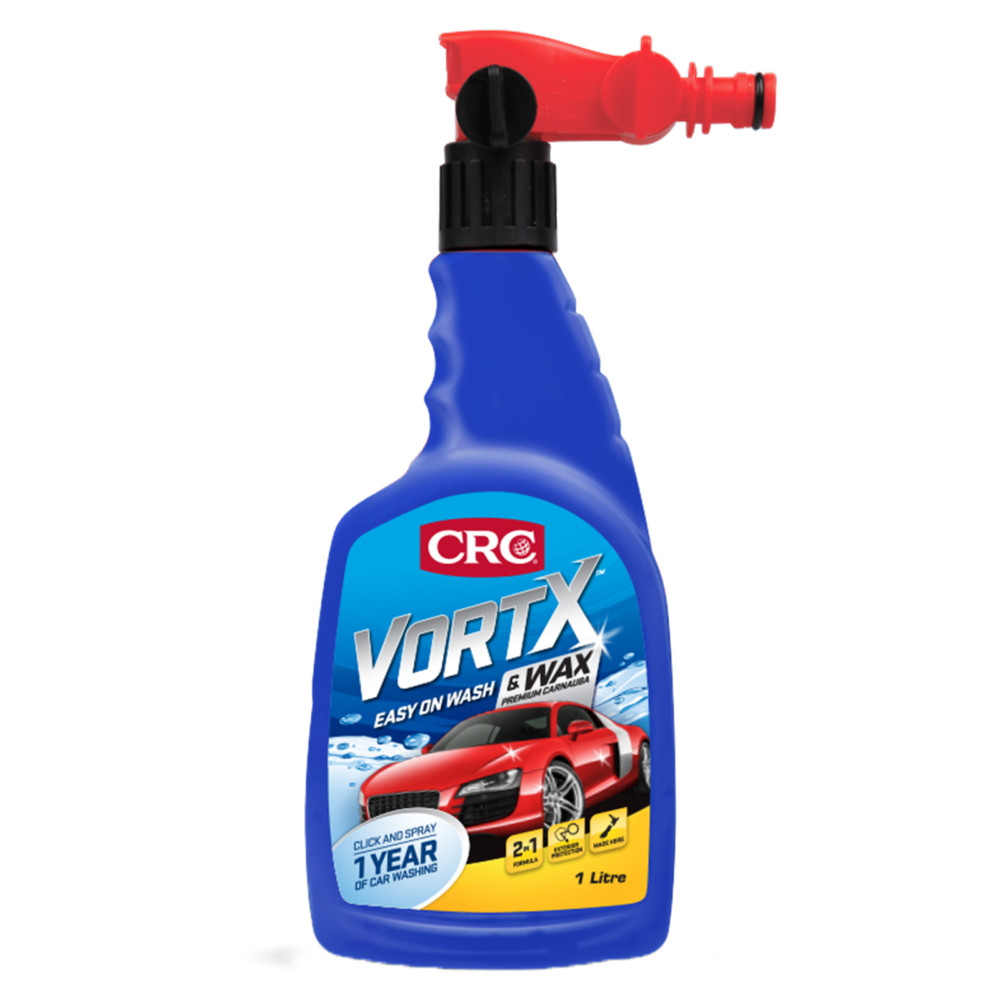 Buy CRC Vortx Easy On Wash and Wax 1L EZ Hose Bottle 1L online at