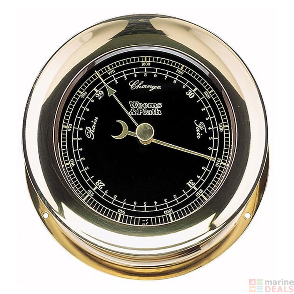 Buy Weems & Plath Atlantis Premiere Barometer Black Dial/Gold Scale