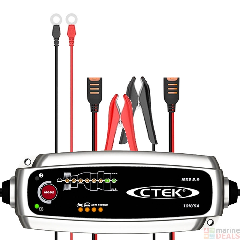 Buy Ctek Mxs Test And Charge Stage Battery Charger Online At Marine Deals Com Au