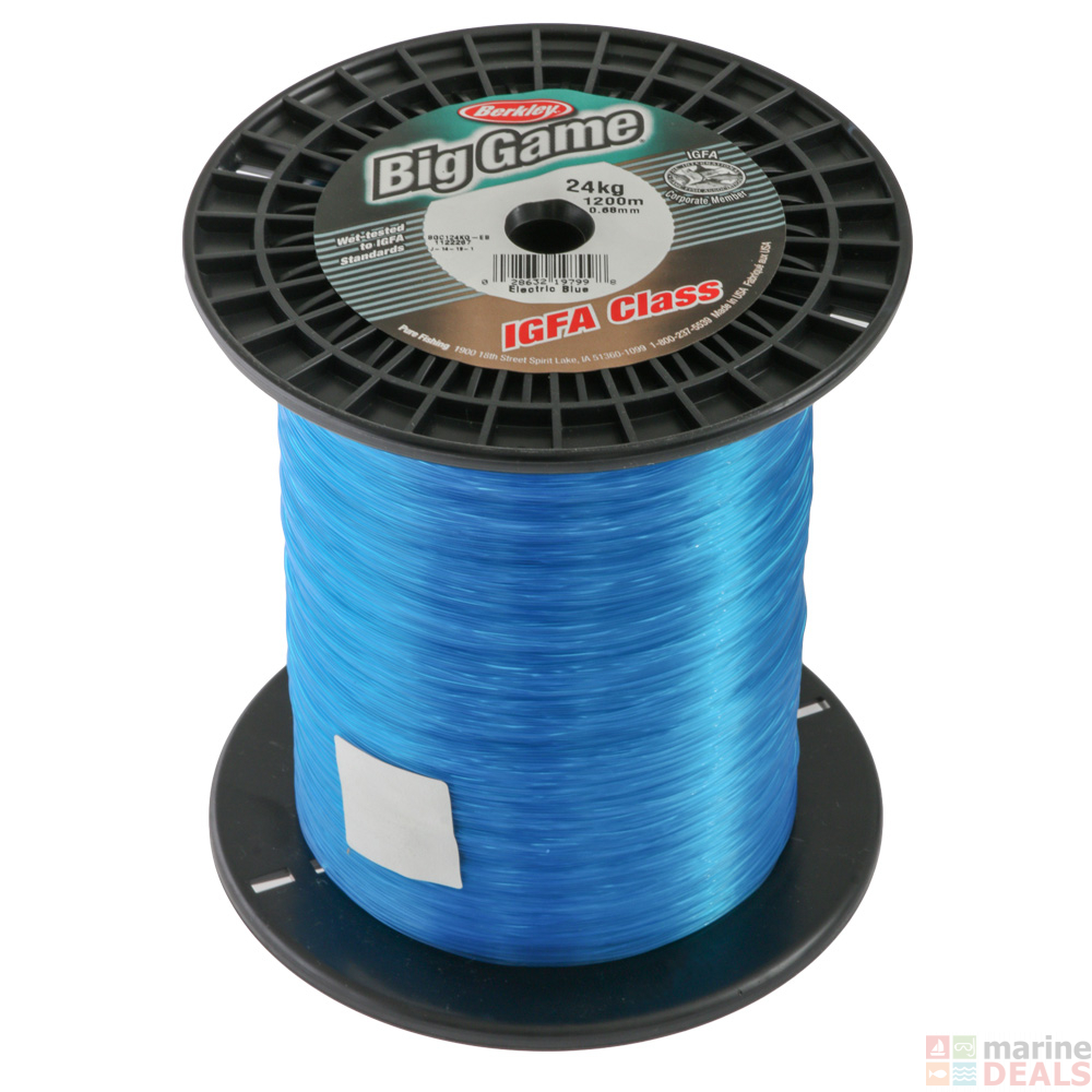 Buy Berkley IGFA Big Game Line Blue 1200m 24kg online at MarineDeals