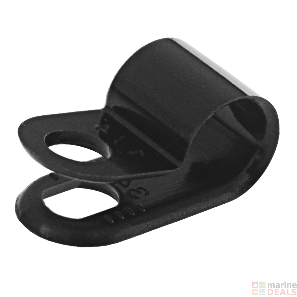 Nylon 'P' Cable Clip / Clamp Electrical Wires & Cables Electrical