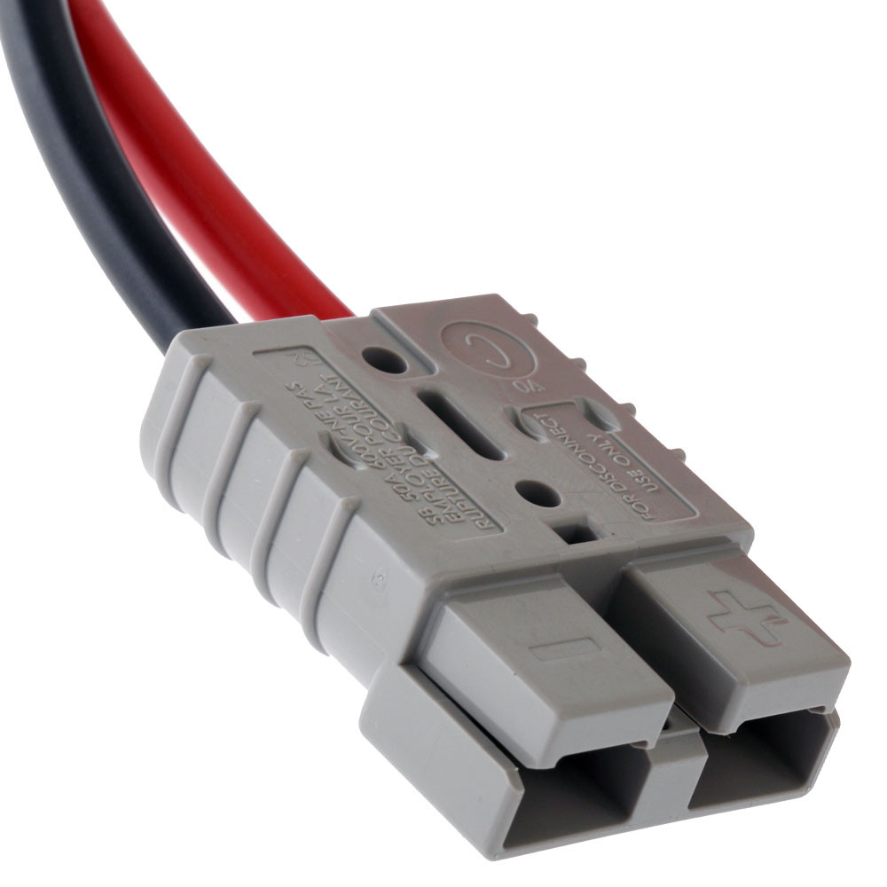 Buy 50A Anderson Plug to Insulated Battery Clamps online at Marine