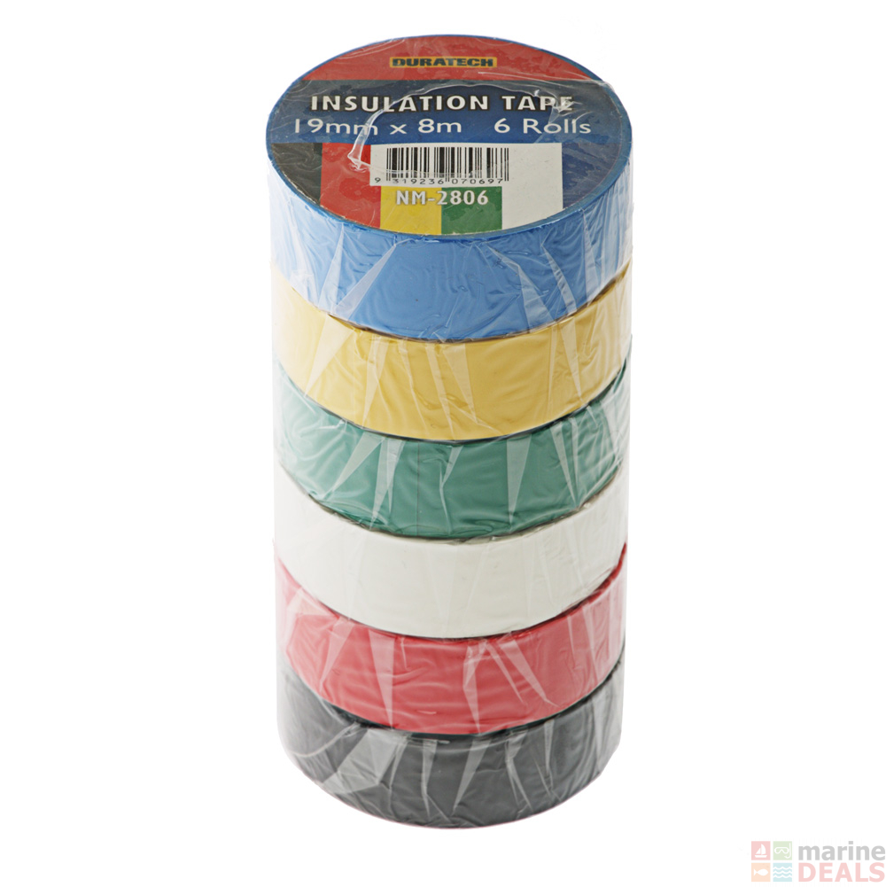 Buy Insulation Tape 8m x 19mm 6 Rolls online at