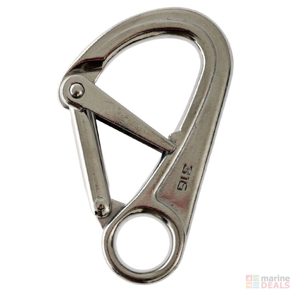 Buy Sinox S2432 10mm 316 Double Lock Spring Hook online at MarineDeals