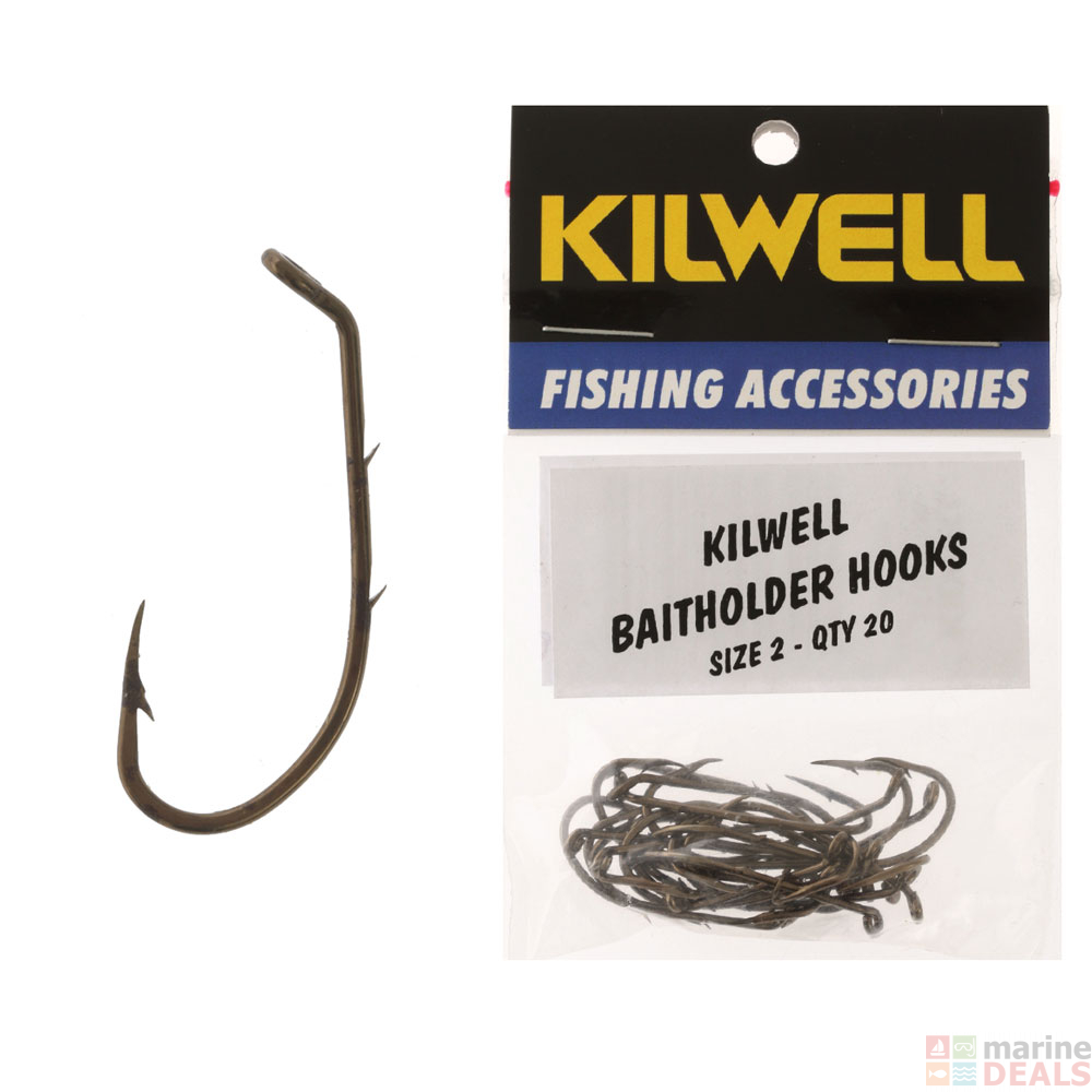 Buy Eagle Claw 181 Baitholder Hooks Size 2 Qty 20 online at Marine ...