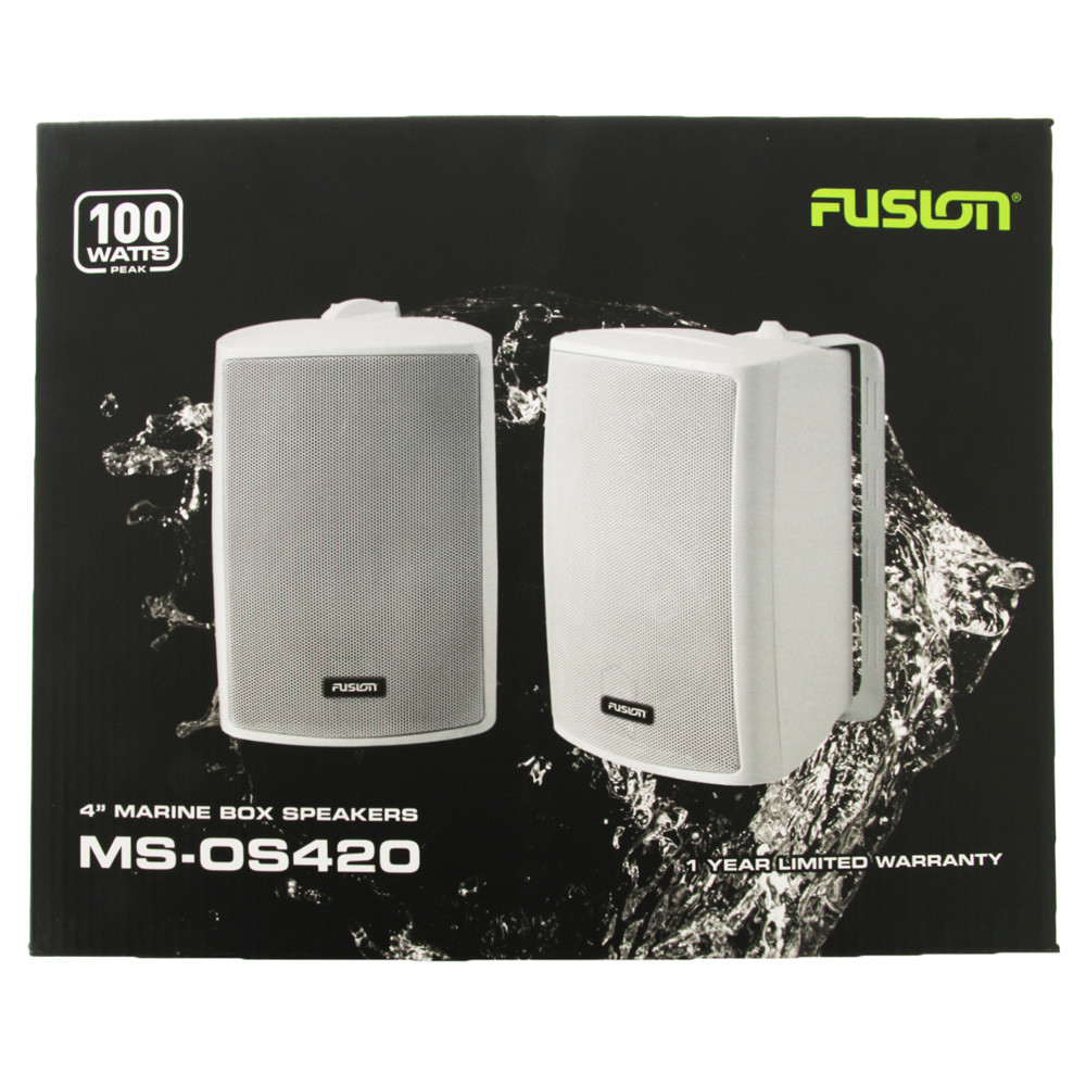 Buy Fusion 2Way Marine Box Speakers 4in 100W Pair online at Marine