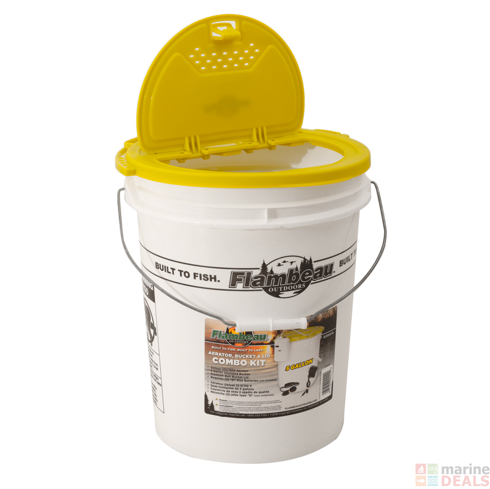 Buy Flambeau Minnow Insulated Deluxe Live Bait Bucket with Aerator 19L