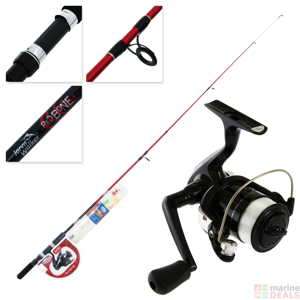 Buy Jarvis Walker Red Bone Junior Light Spinning Combo with Tackle 6ft ...