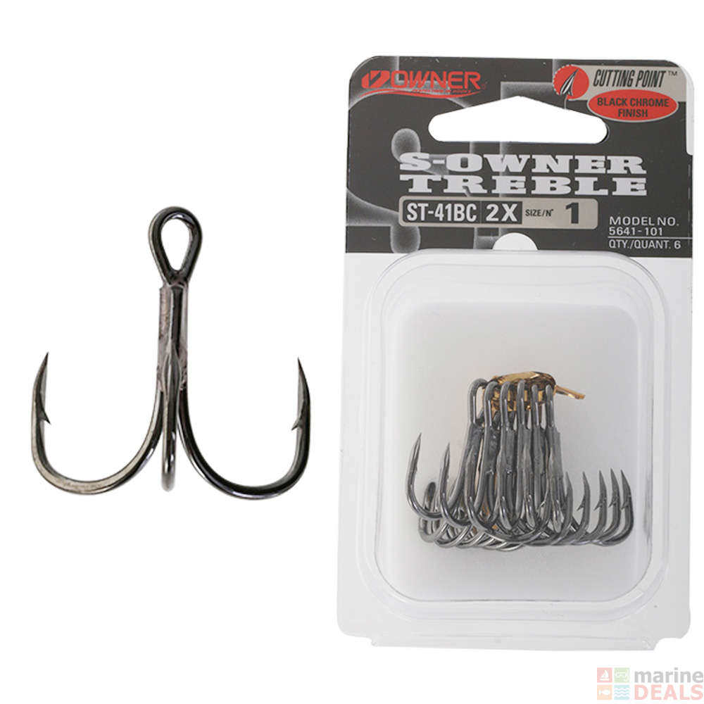 Buy Owner ST-41 Stinger Treble Hook 1 Qty 7 online at Marine-Deals.com.au