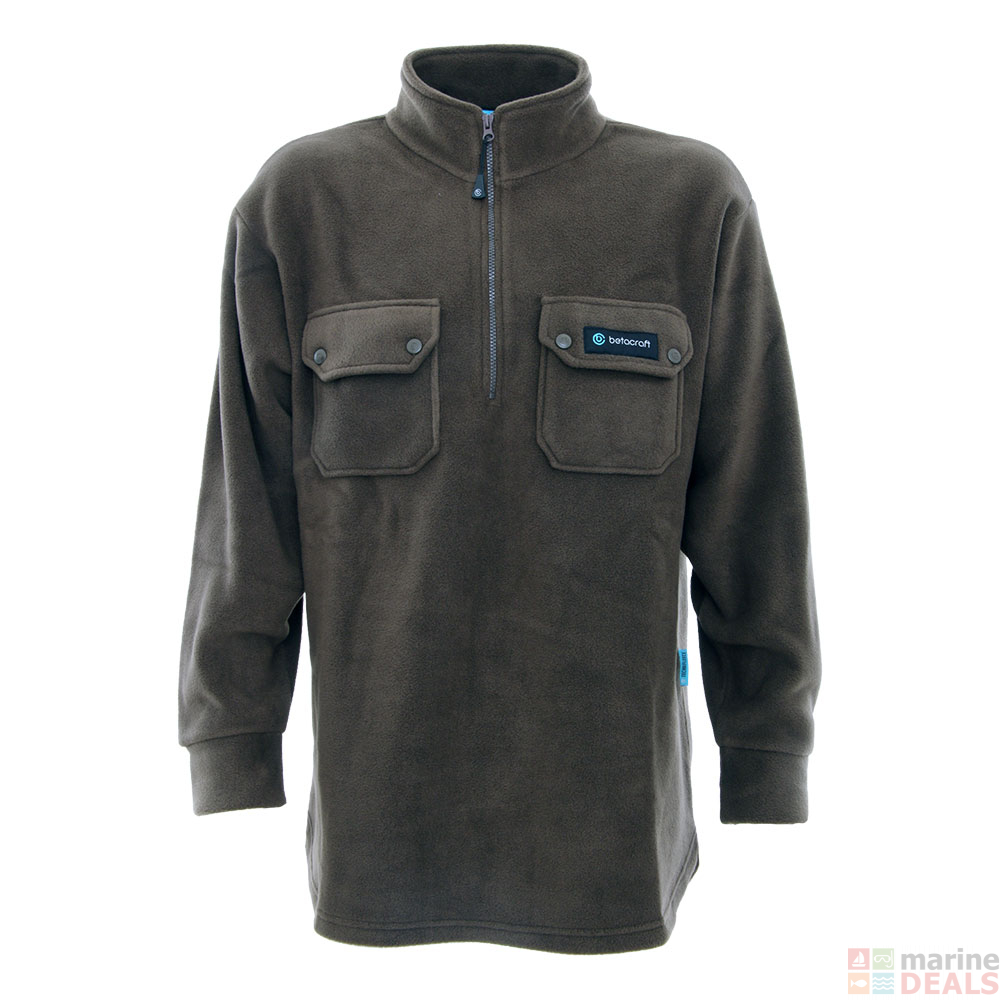 Buy Betacraft Fleece 1/2 Zip Shirt Olive online at Marine-Deals.com.au