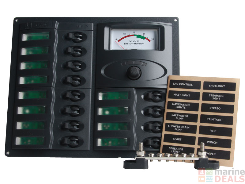 Buy BEP 902-AM Marine 12-Way Circuit Breaker Switch Panel online at Marine-Deals.com.au