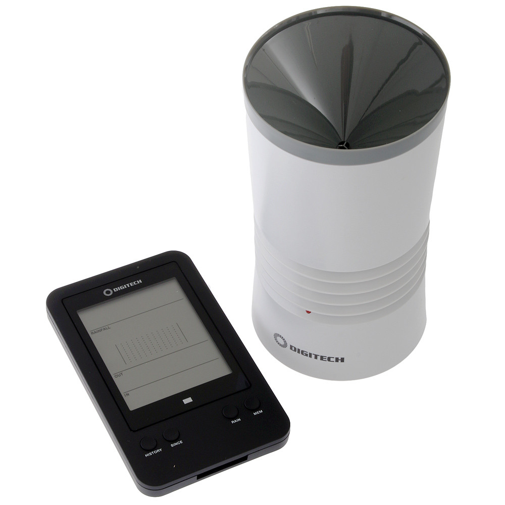 Buy Digitech Digital Rain Gauge with Temperature online at MarineDeals