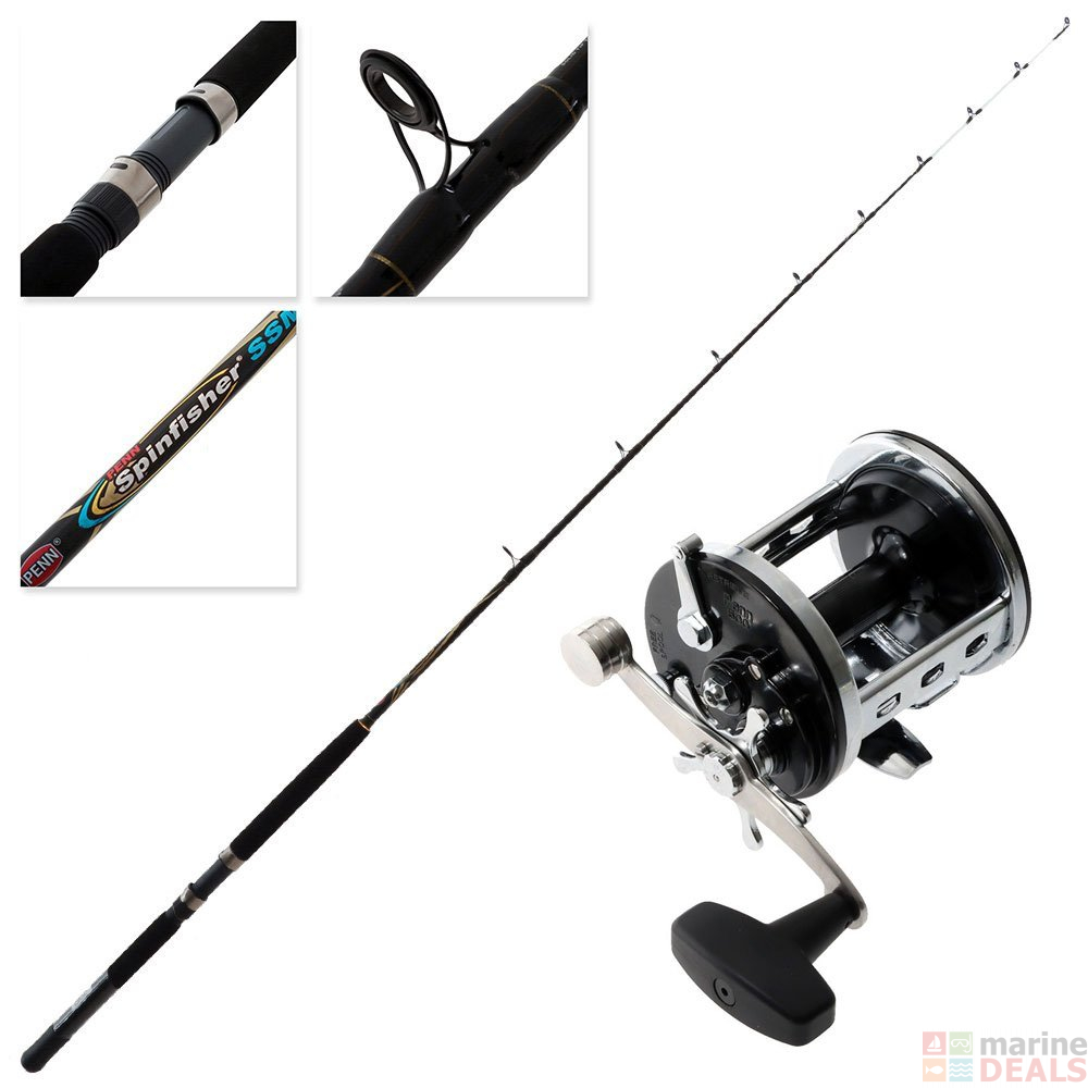 Buy PENN Jigmaster 500L-CP Spinfisher VI Overhead Boat Combo 6ft 6in 8 ...