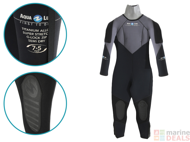 Buy Aqualung Inferno Semi Dry Wetsuit 7 5mm Womens 10 Online At Marine Deals Com Au