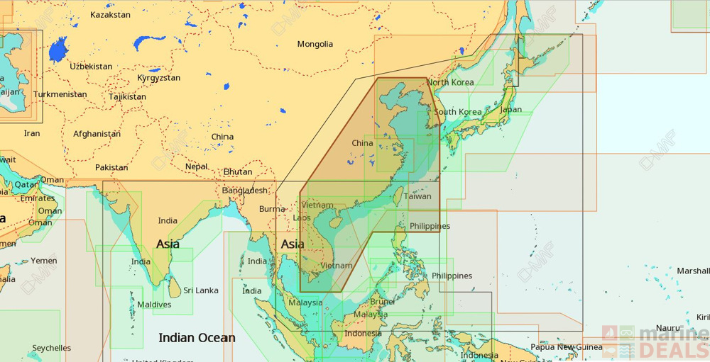 Buy C-MAP 4D AS-D214 Chart China/Taiwan/Vietnam online at Marine-Deals ...