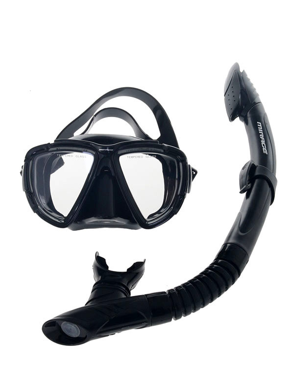 Buy Mirage Rayzor Adult Mask Snorkel and Fins Set Black online at