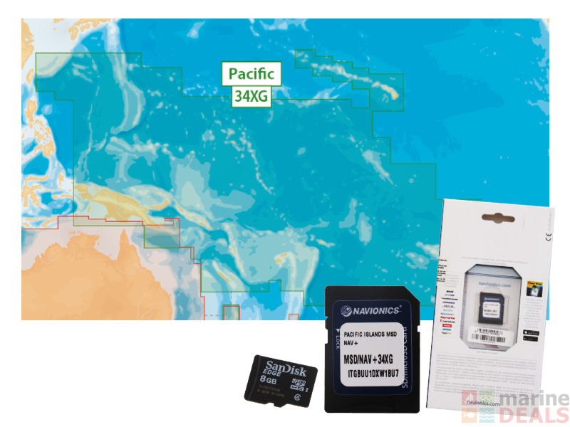 Buy Navionics Plus 34XG Chart Card Pacific Islands SD/MSD Card online