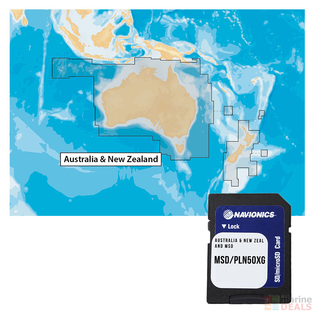 Buy Navionics Plus Chart Card New Zealand and Australia SD/MSD online at
