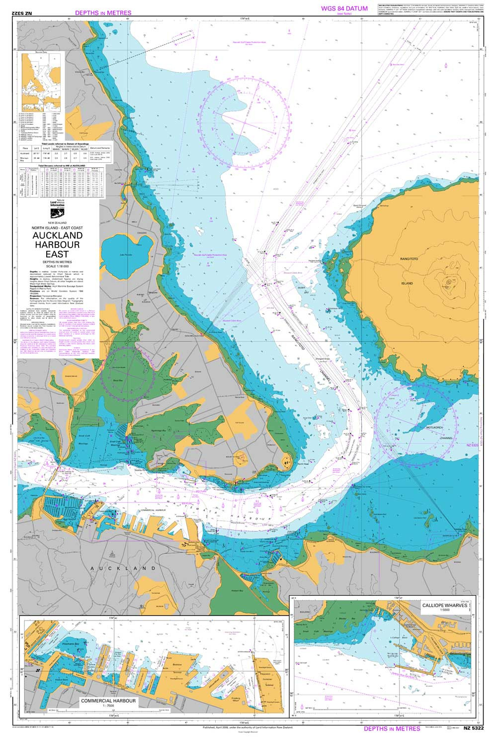 Buy NZ 5322 Auckland Harbour East Chart online at