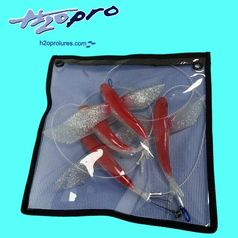 H2O Pro Flying Fish Daisy Chain Red/White Teasers & Dredges Jigs