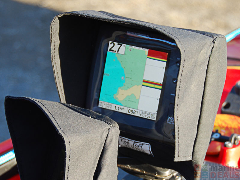 Buy Rob Fort Fishfinder Cover with Shade Visor for Kayaks online at