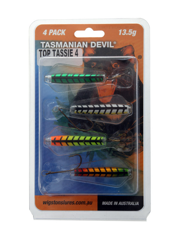 Buy Tasmanian Devil Top Tassies No.4 Pack online at Marine-Deals.com.au