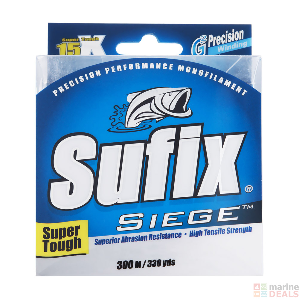 Buy Sufix Siege Monofilament 300m online at Marine-Deals.com.au