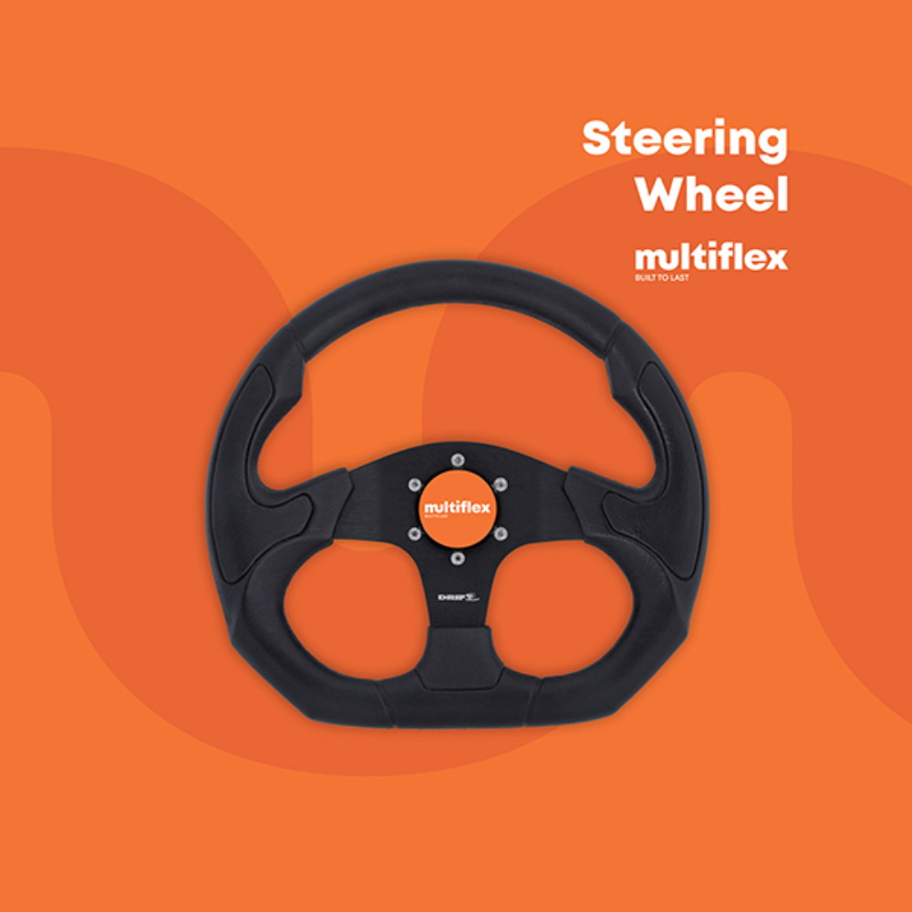 Buy Multiflex W3 Gamma Sports Steering Wheel Black online at Marine