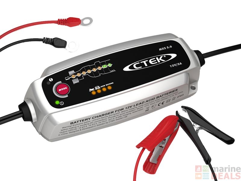 Buy CTEK MXS 5.0T 8-Stage Battery Charger online at Marine ...
