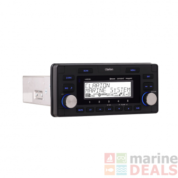 Clarion M608 Marine Digital Media Receiver with Built-in Bluetooth