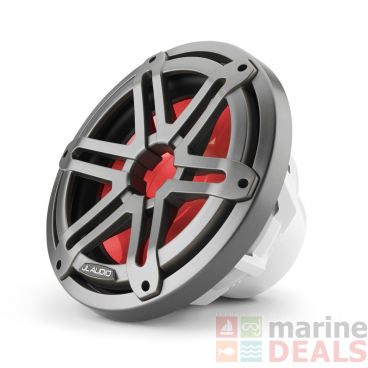 JL Audio M3-10IB-S-Gm-i-4 10in Marine Subwoofer Driver with RGB LED Lighting Gunmetal Sport Grille