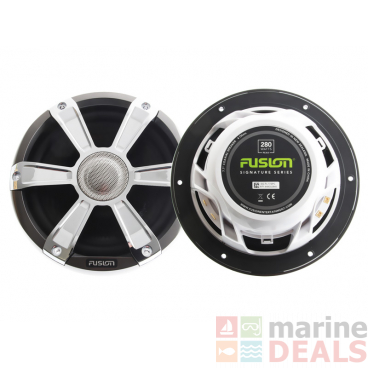 Fusion SG-FL77SPC Signature Marine Speakers with LED 7.7in 280W Chrome