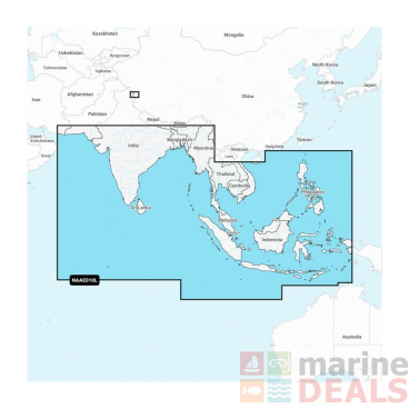 Navionics Plus Chart Card Indian Ocean and South China Sea SD/MSD