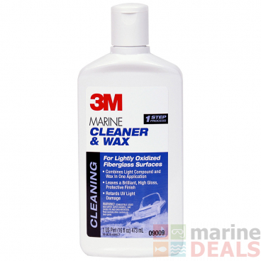 3M 09009 Marine Fibreglass Cleaner and Wax 473ml